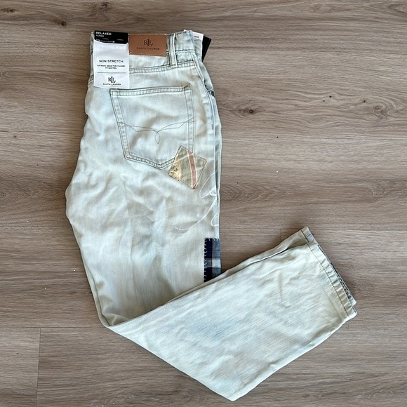 Lauren Ralph Lauren
Patchwork Twill Denim Relaxed Tapered Mid Rise Ankle Jean - Picture 13 of 13